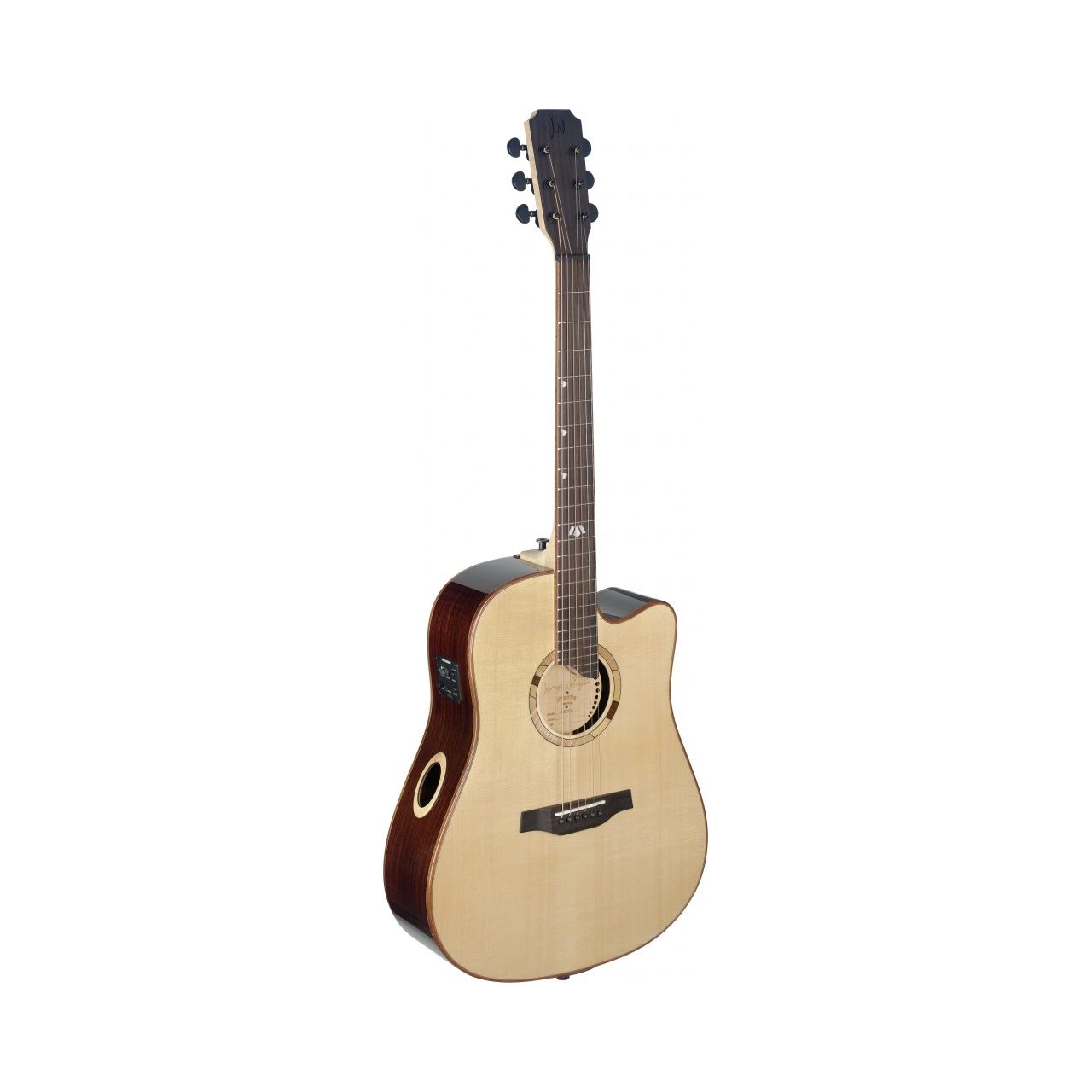 ELI-DCE Elijah Serie Dreadnought-Gitarre mit Decke aus massiver Fichte 