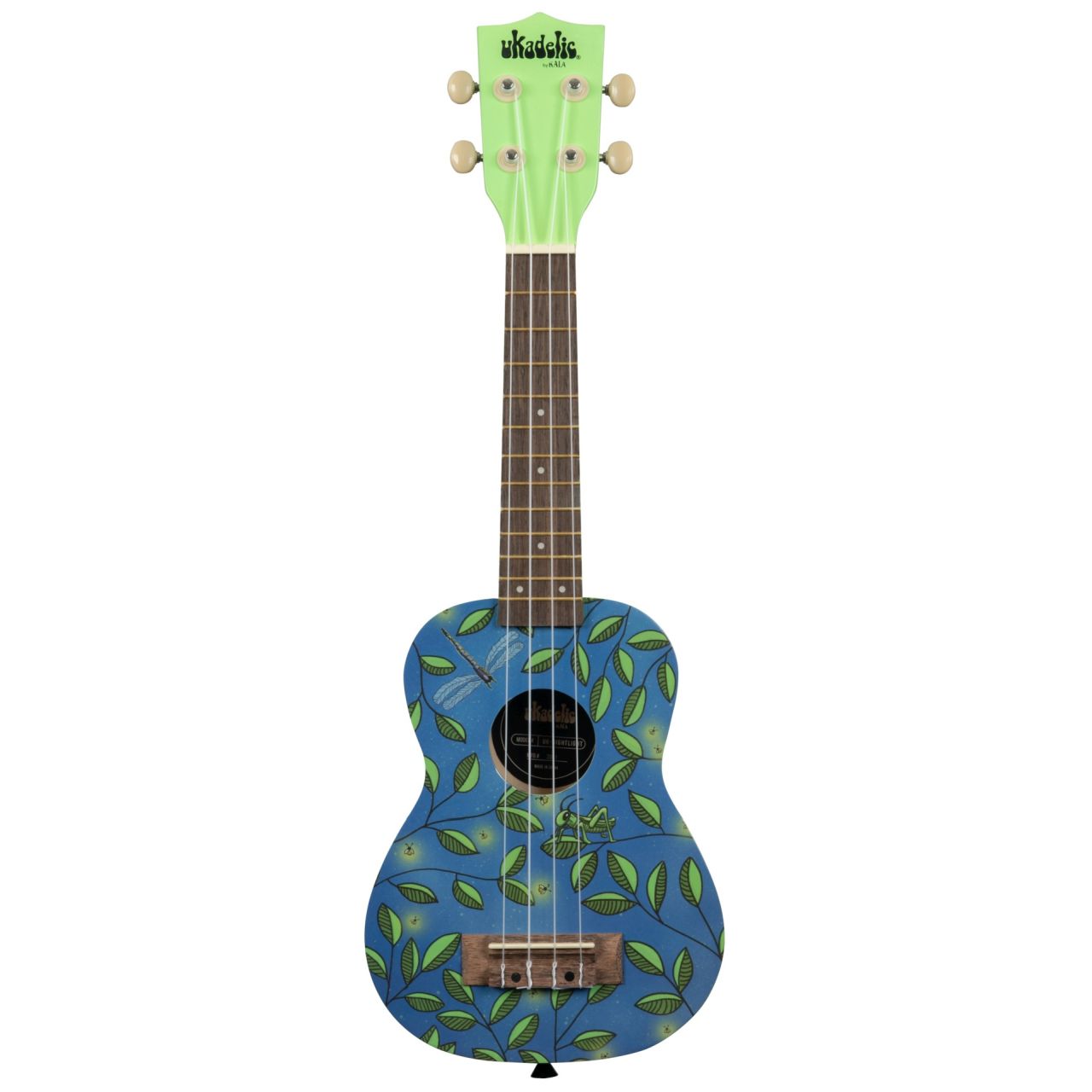 Ukadelic UK-NIGHTLIGHT - Night Light Soprano Ukulele, with Tote Bag 