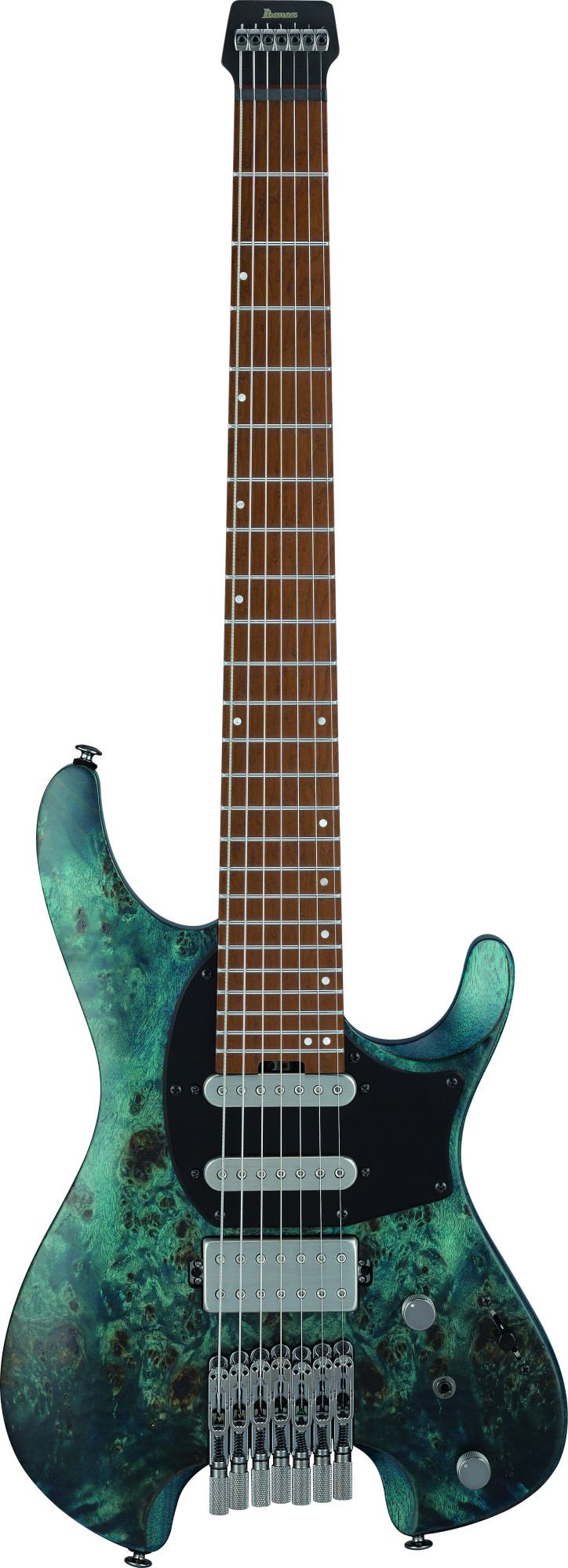 Q547PB-COL Quest 7-Saiter E-Gitarre, Cosmic Blue Low Gloss