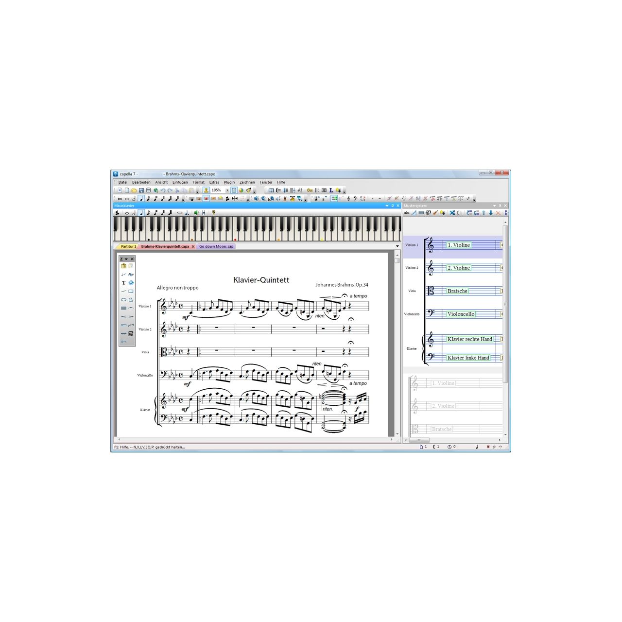 Capella 7.1 professionielle Notationssoftware