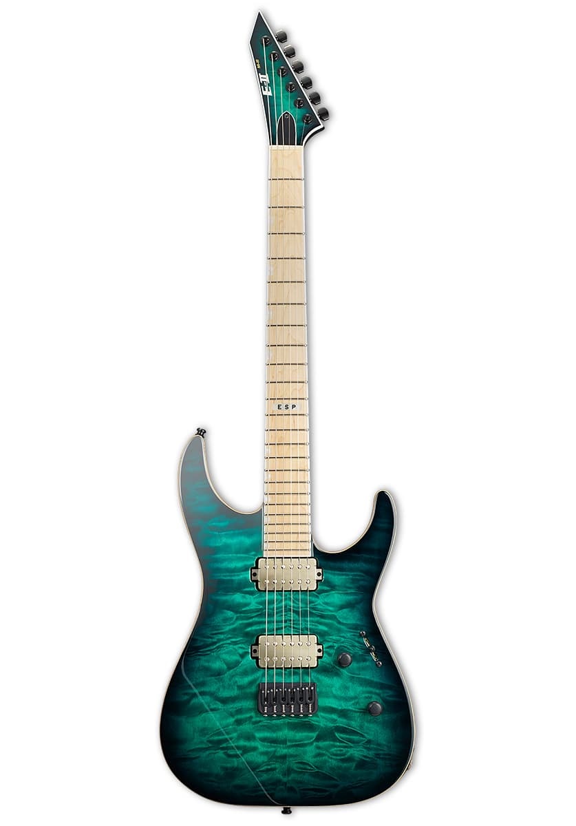 E-II M-II NT Black Turquoise Burst