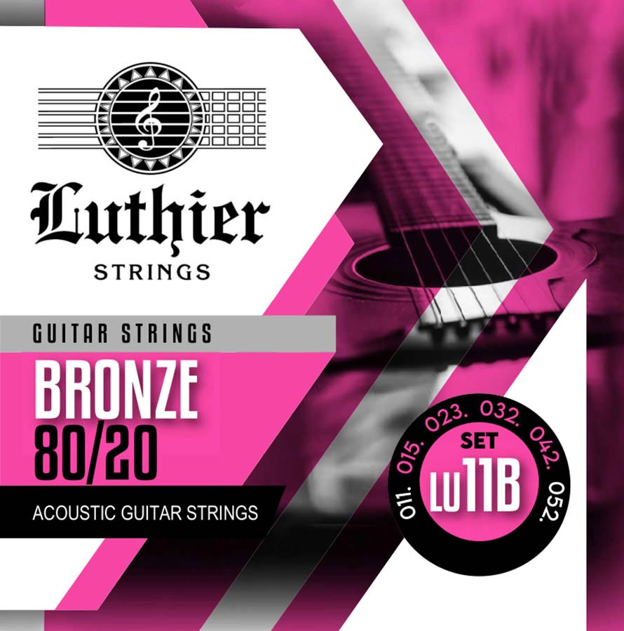 LU-11B 80/20 Bronze Wound Strings, .011 - .052