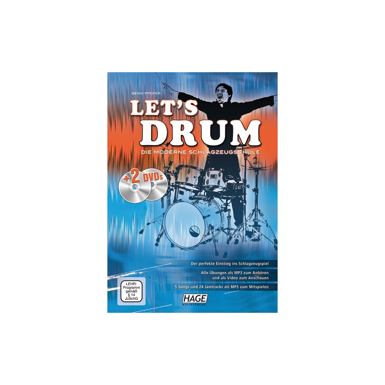 Let's Drum - Schlagzeugschule mit 2 DVDs