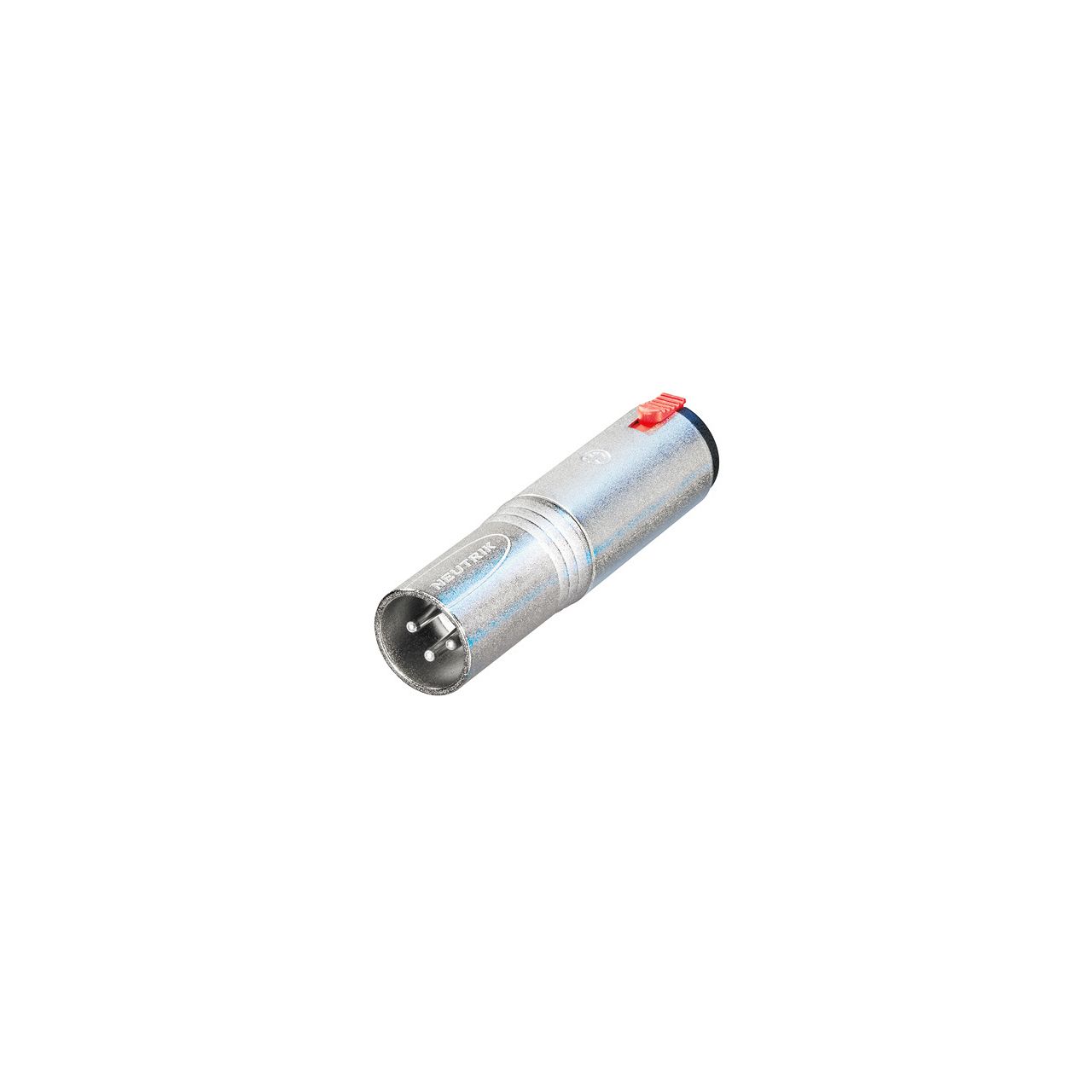 Neutrik NA3MJ - 3-poliger XLR Kabelstecker - verriegelbare Stereo 6.35 mm Klinkenbuchse (Tip, Rin