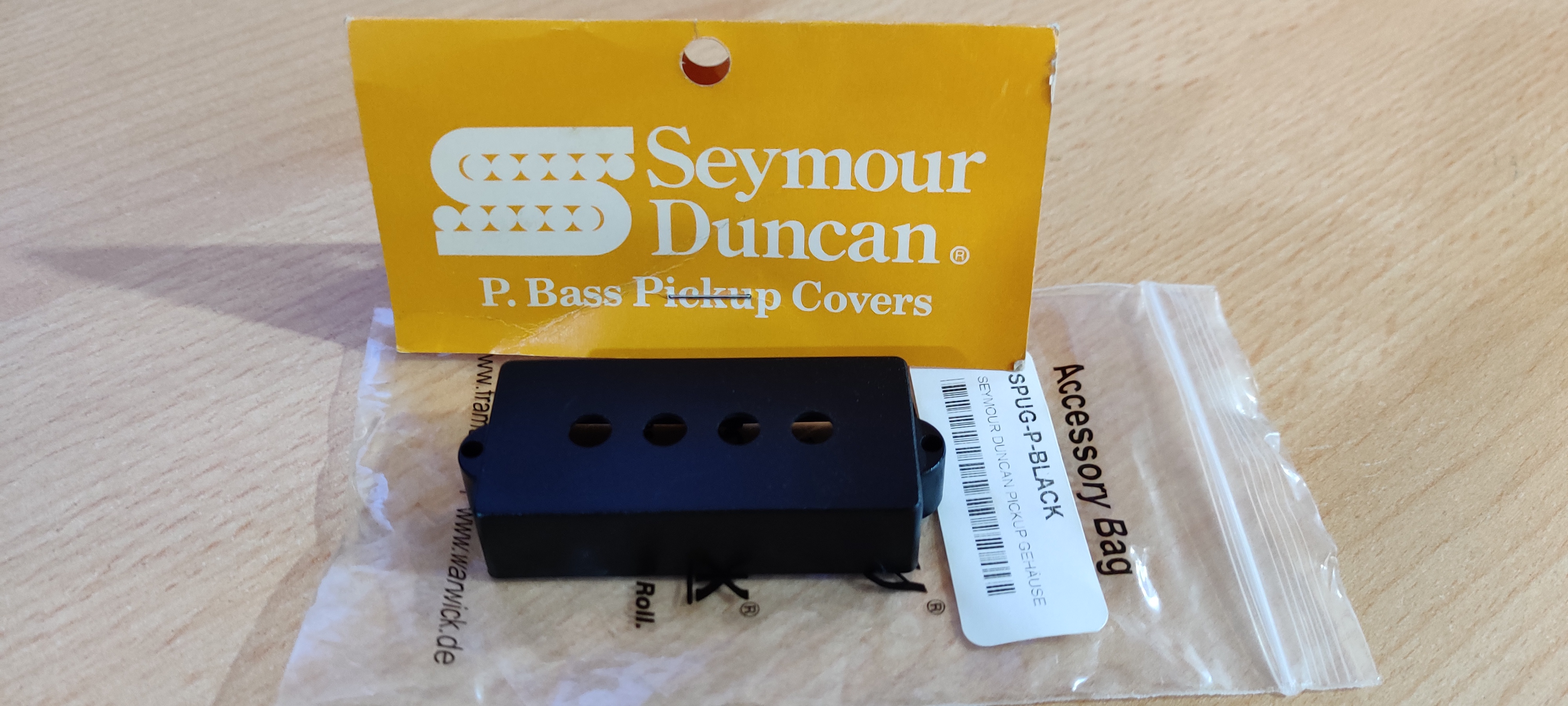 Seymour Duncan Pickup cover für Precision-Bass, schwarz