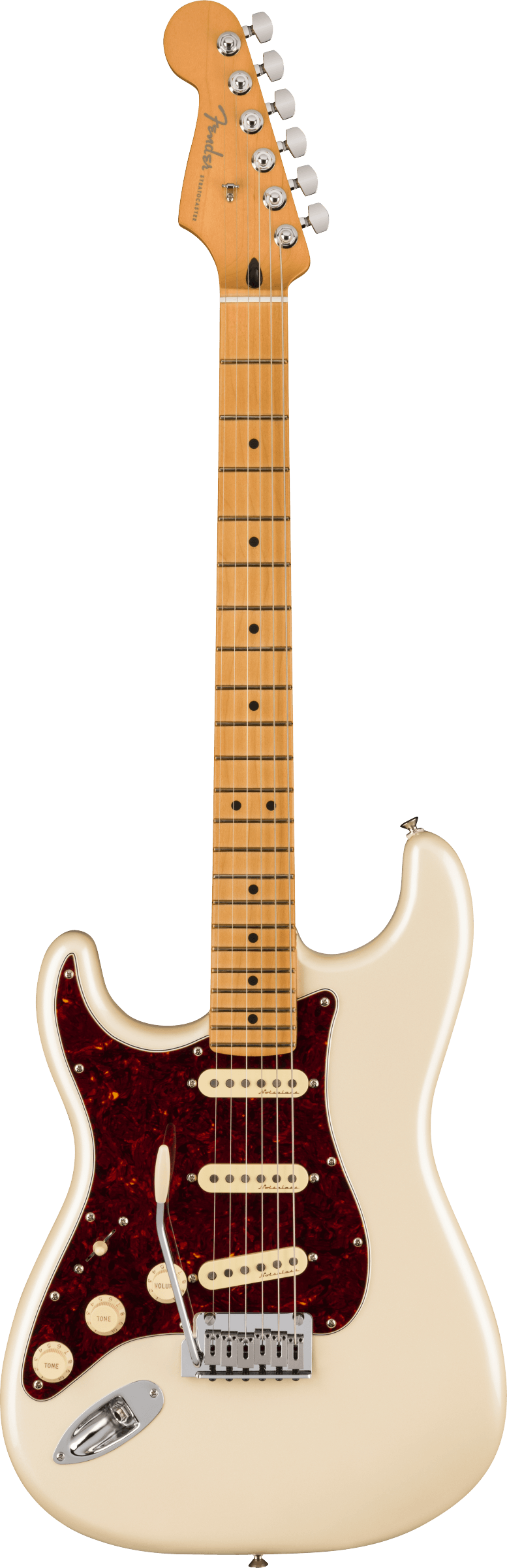 Player Plus Stratocaster®, Left-Hand, Maple Fingerboard, Olympic Pearl