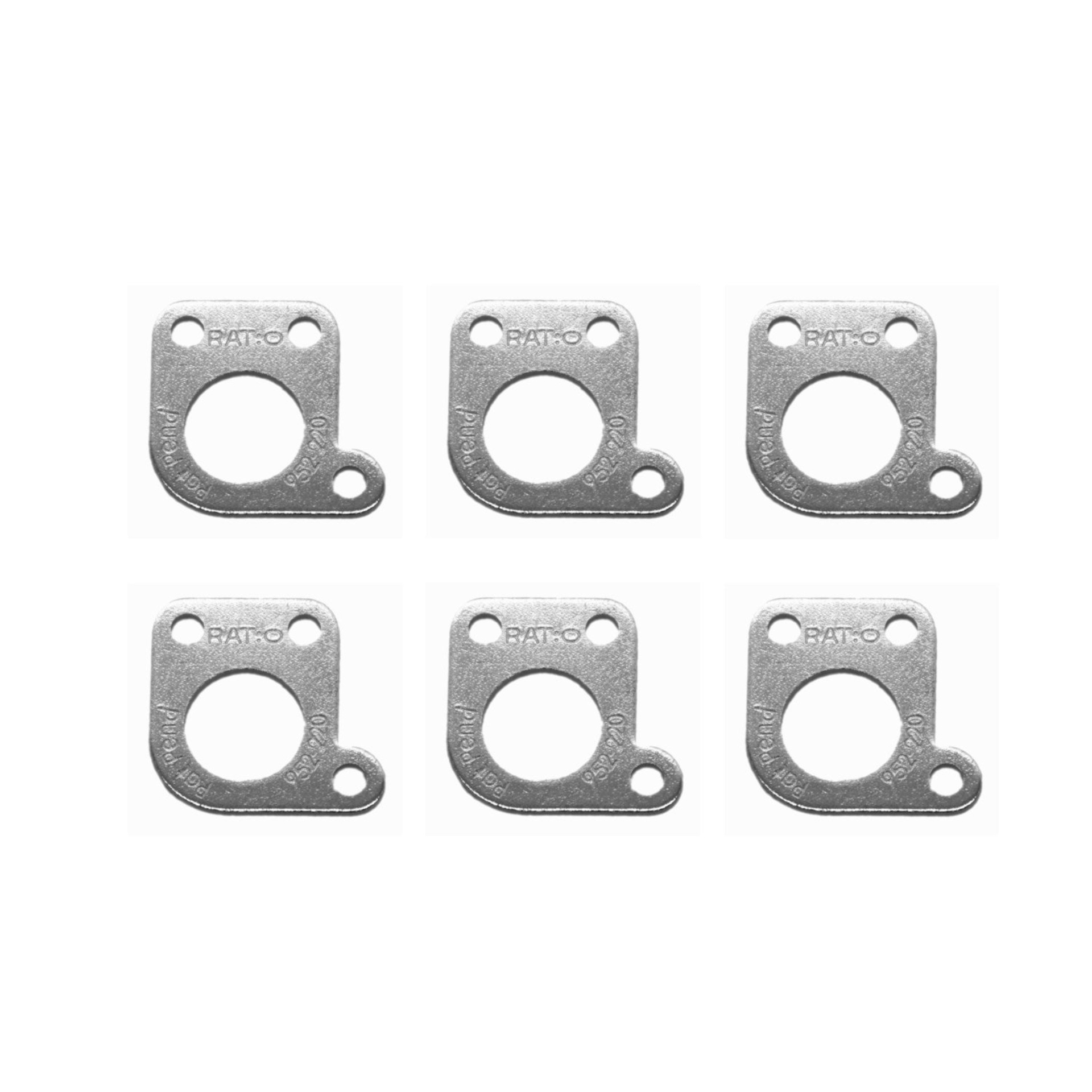 PRT-952-220-C0 Ratio InvisoMatch Mounting Plates, Schaller-Style Offset 90 Degree Screw Hole (6 pcs.