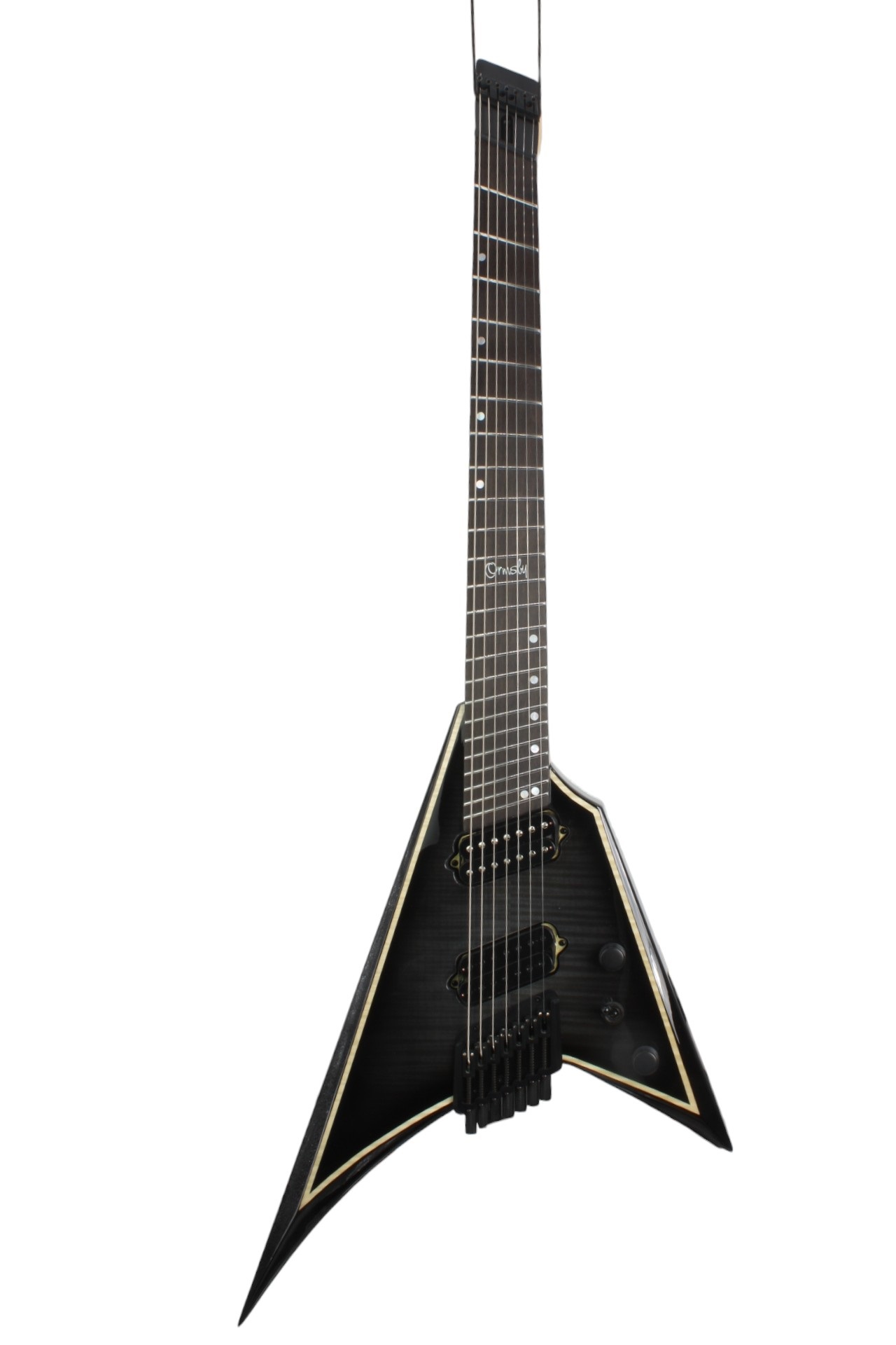 Metal V Headless 7-String Dahlia Black (B-Stock)