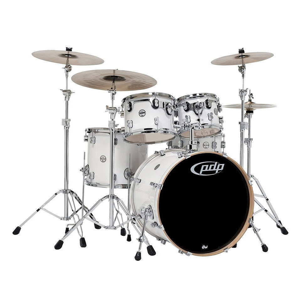 Concept Series Maple Shellset 22" in Pearlescent White