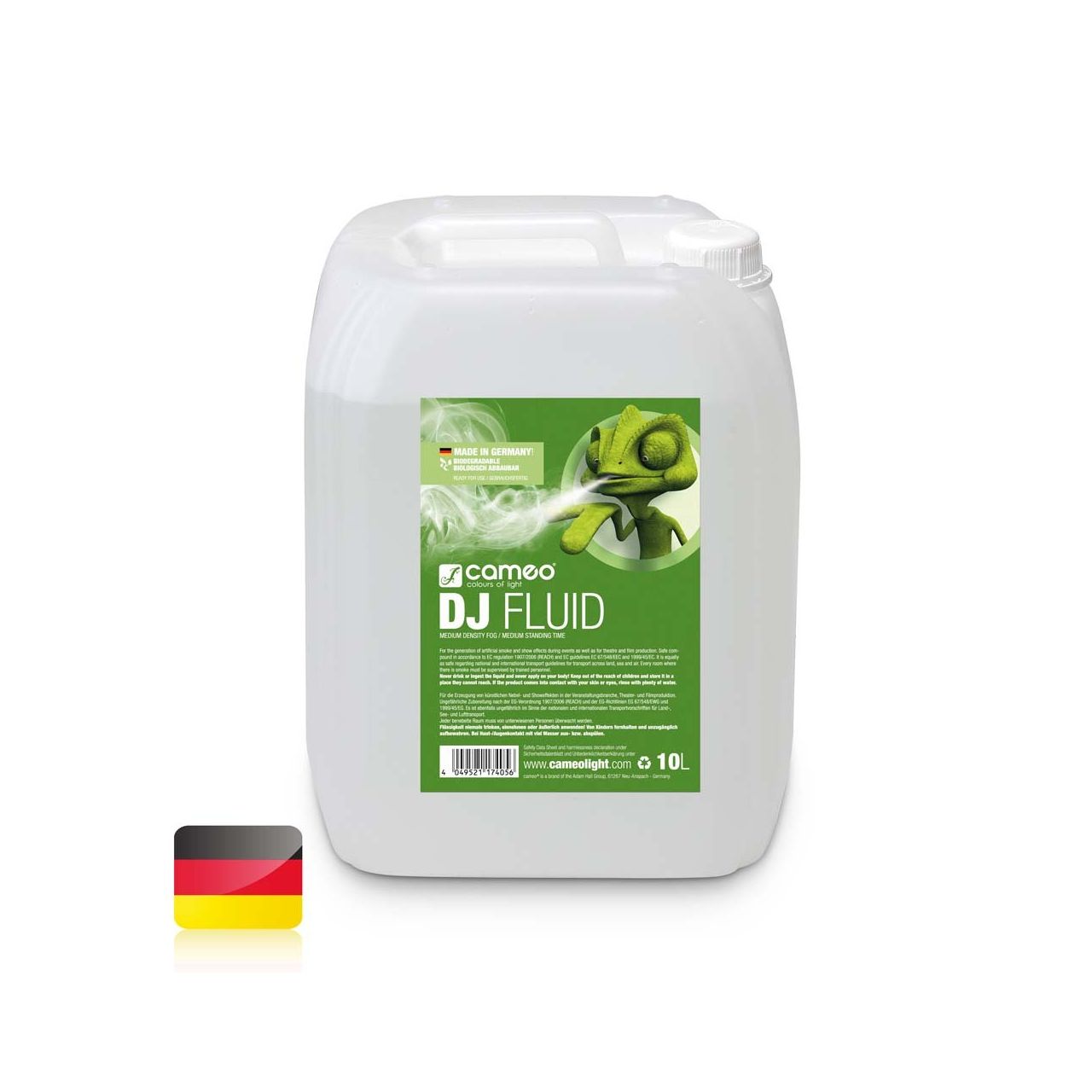 Cameo DJ FLUID 10L - Nebelfluid mit mittlerer Dichte und mittlerer Standzeit 10