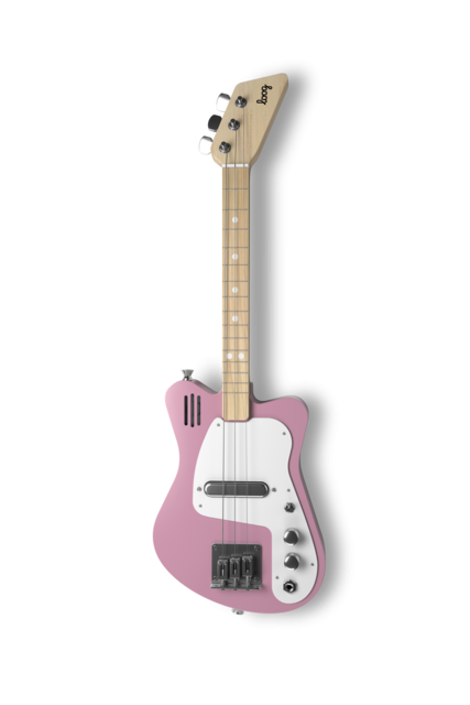 Mini Electric Guitars, 3-String - Pink