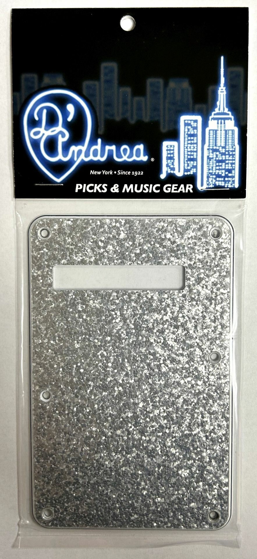 ST-Style Tremolo Back Plate (DPP ST SIS BP), Silver Sparkle