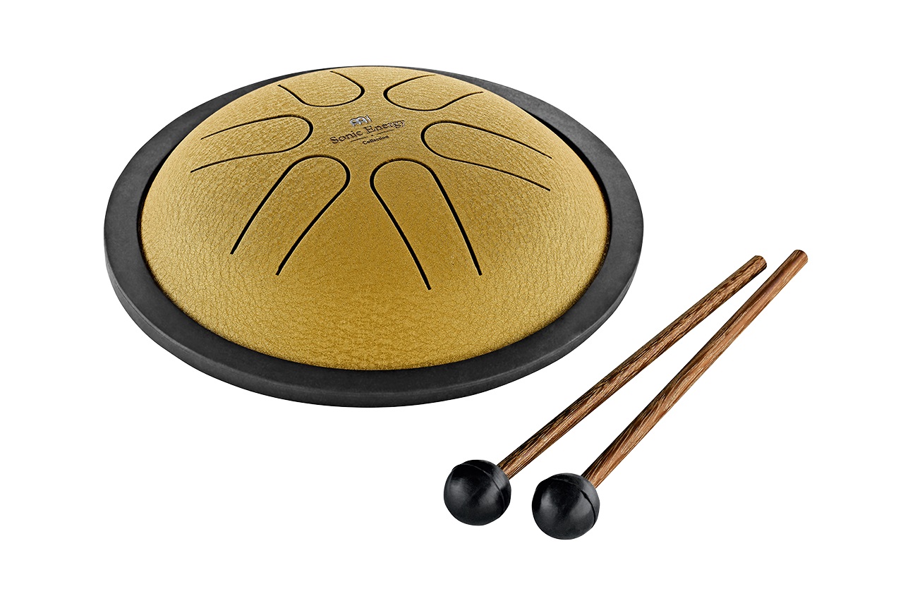 Mini Steel Tongue Drum B Major - Gold