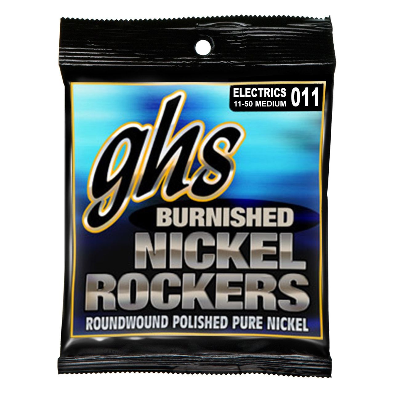 Burnished Nickel Rockers - BNR-M - Electric Guitar String Set, Medium, .011-.050