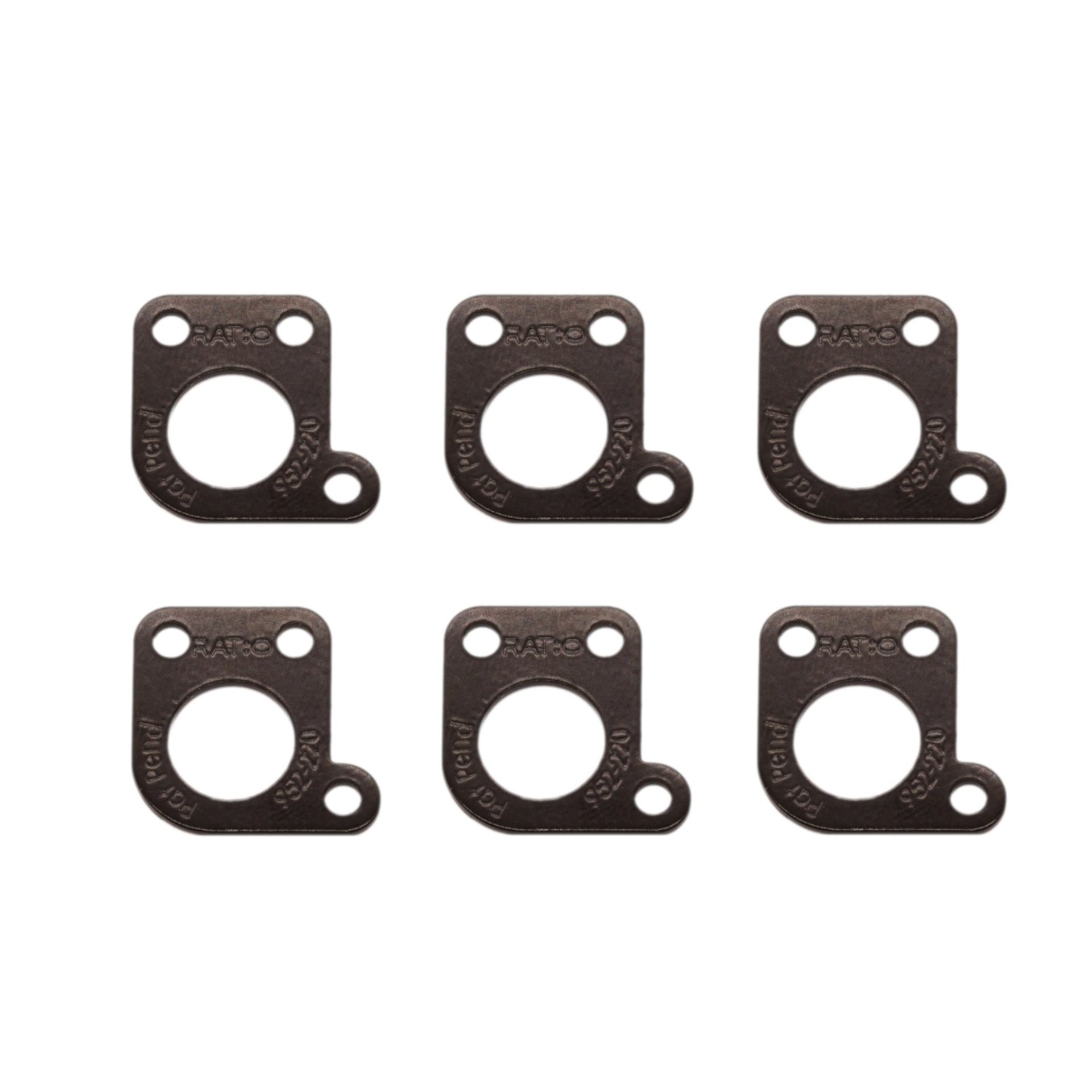 PRT-952-220-B0 Ratio InvisoMatch Mounting Plates, Schaller-Style Offset 90 Degree Screw Hole (6 pcs.