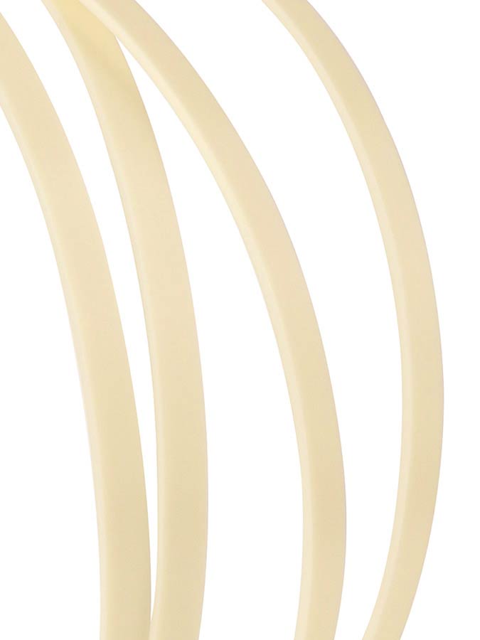 ABS guitar binding Ivory plain