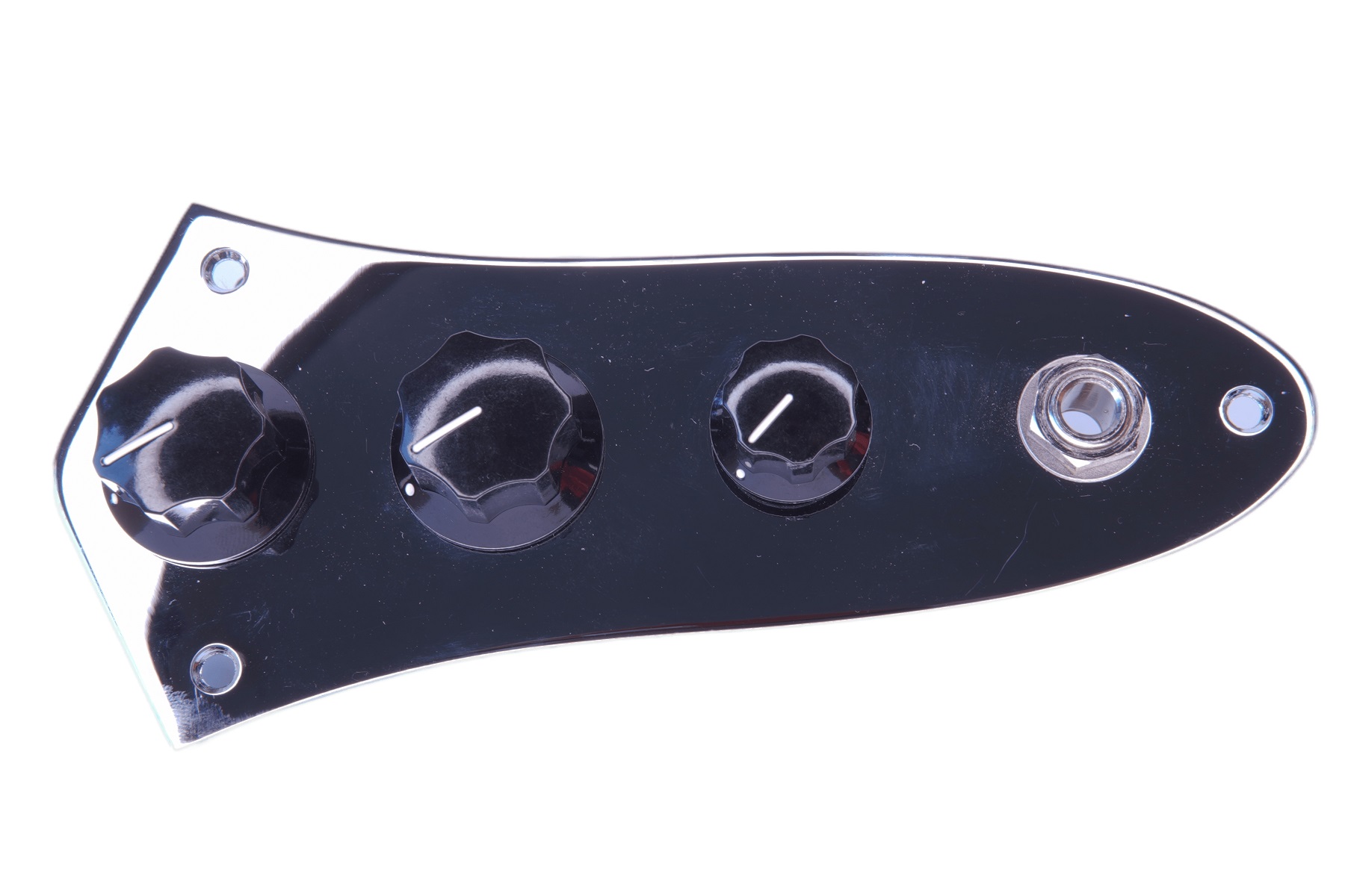 Jazz Bass Control Plate - Mounted