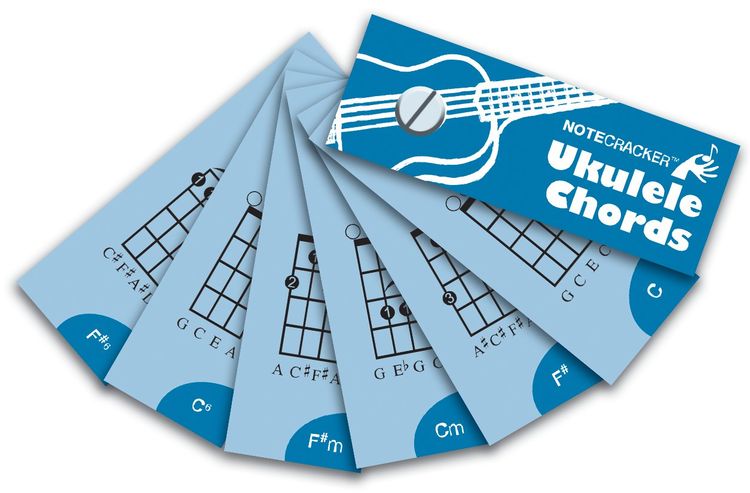 Notenchecker Ukulelenakkorde Cards