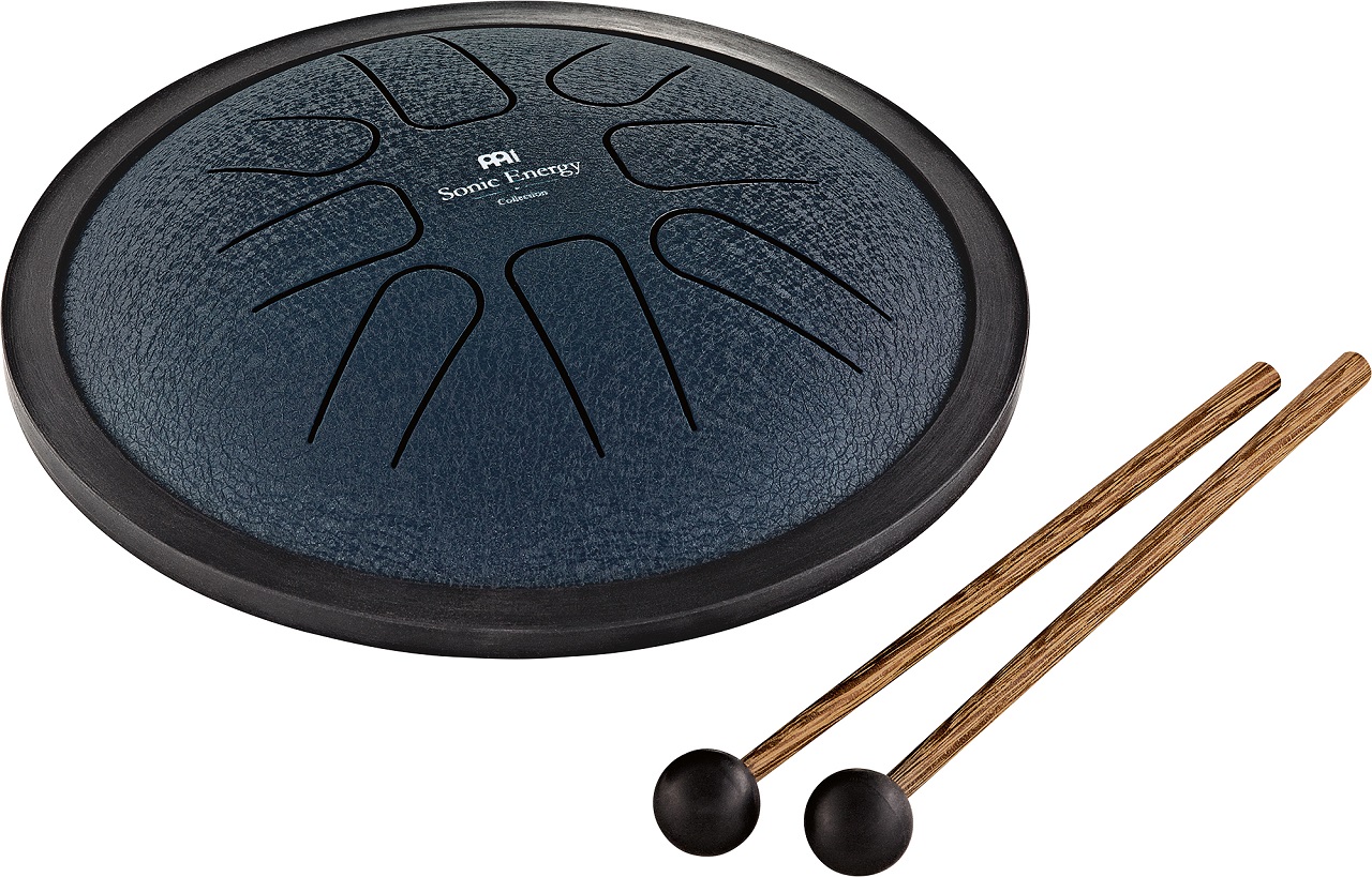 Sonic Energy Small Steel Tongue Drum G Moll, 8 Töne - marineblau