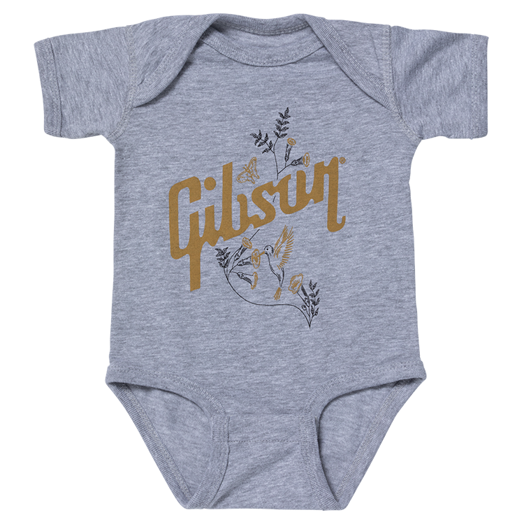 Hummingbird Onesie (Gray) 6/12 Monate