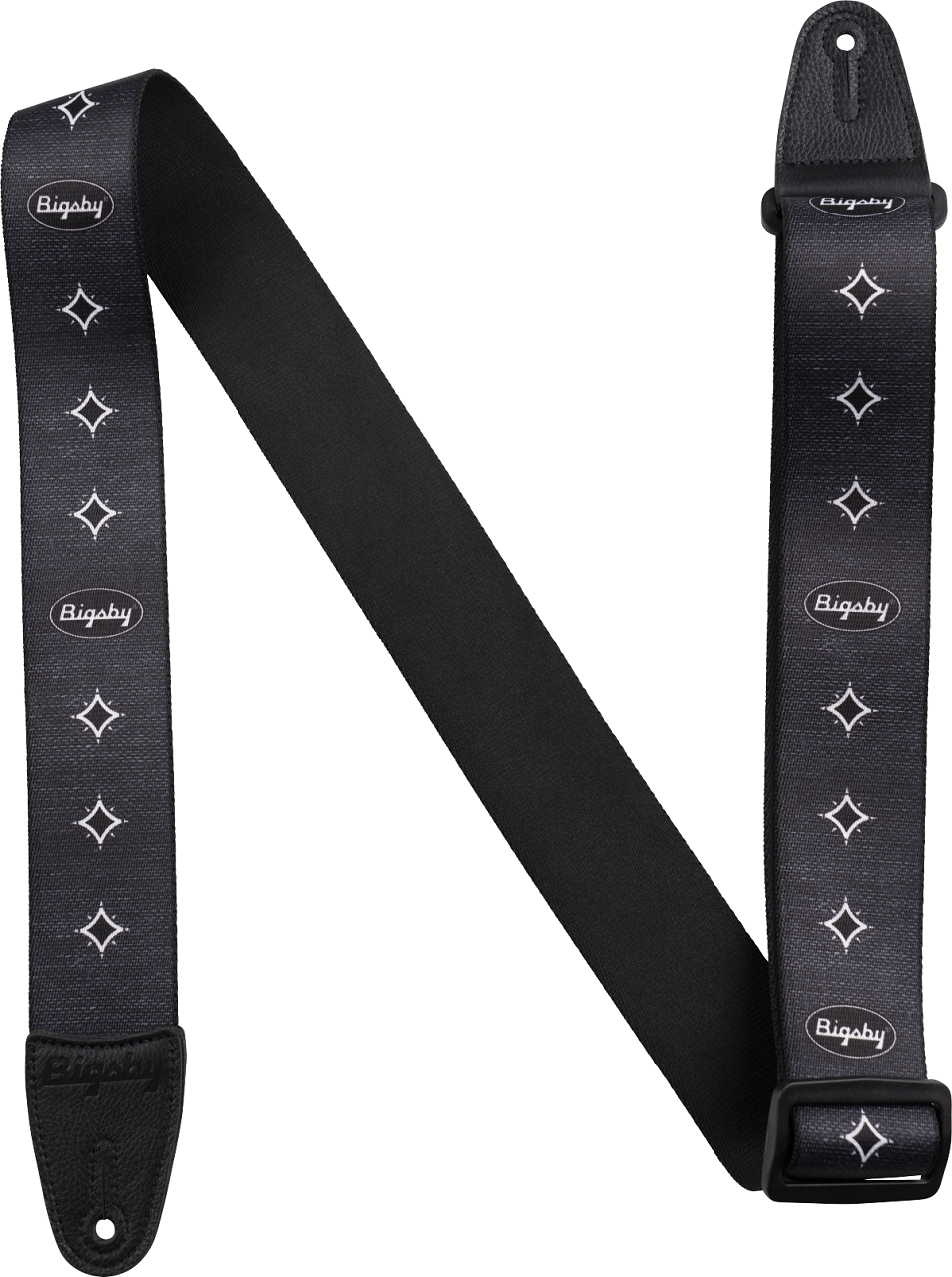 Star Graphic Strap, Black, 2"