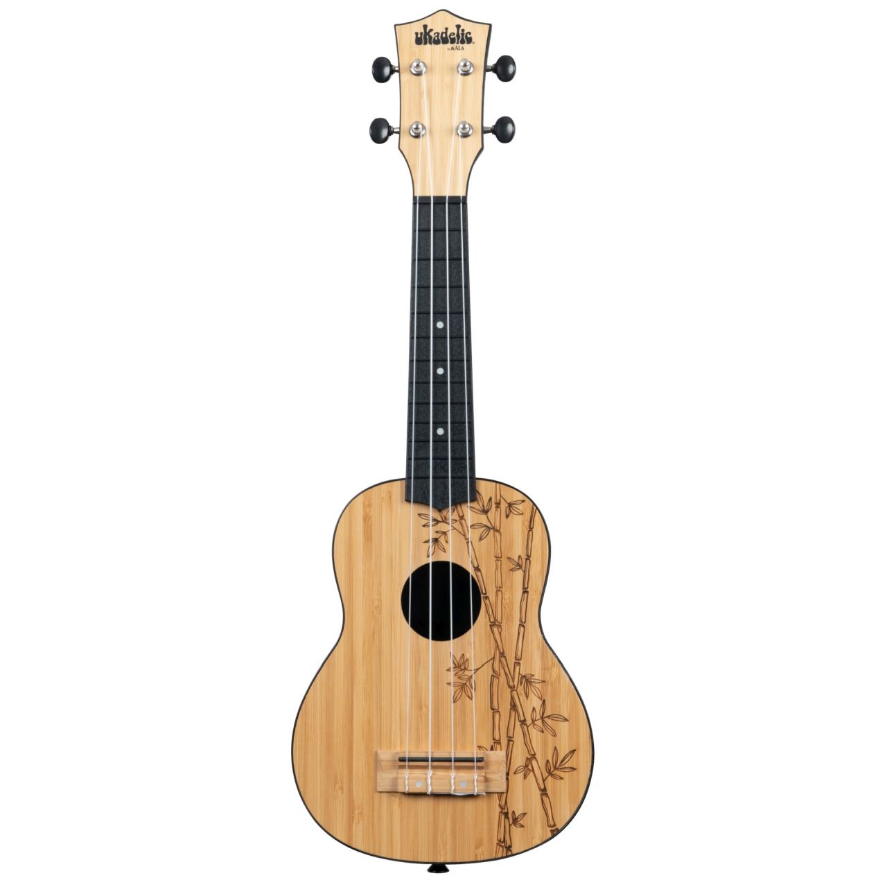 Ukadelic UK-BAMBOO - Bamboo Top Soprano Ukulele, with Tote Bag "B-Stock"