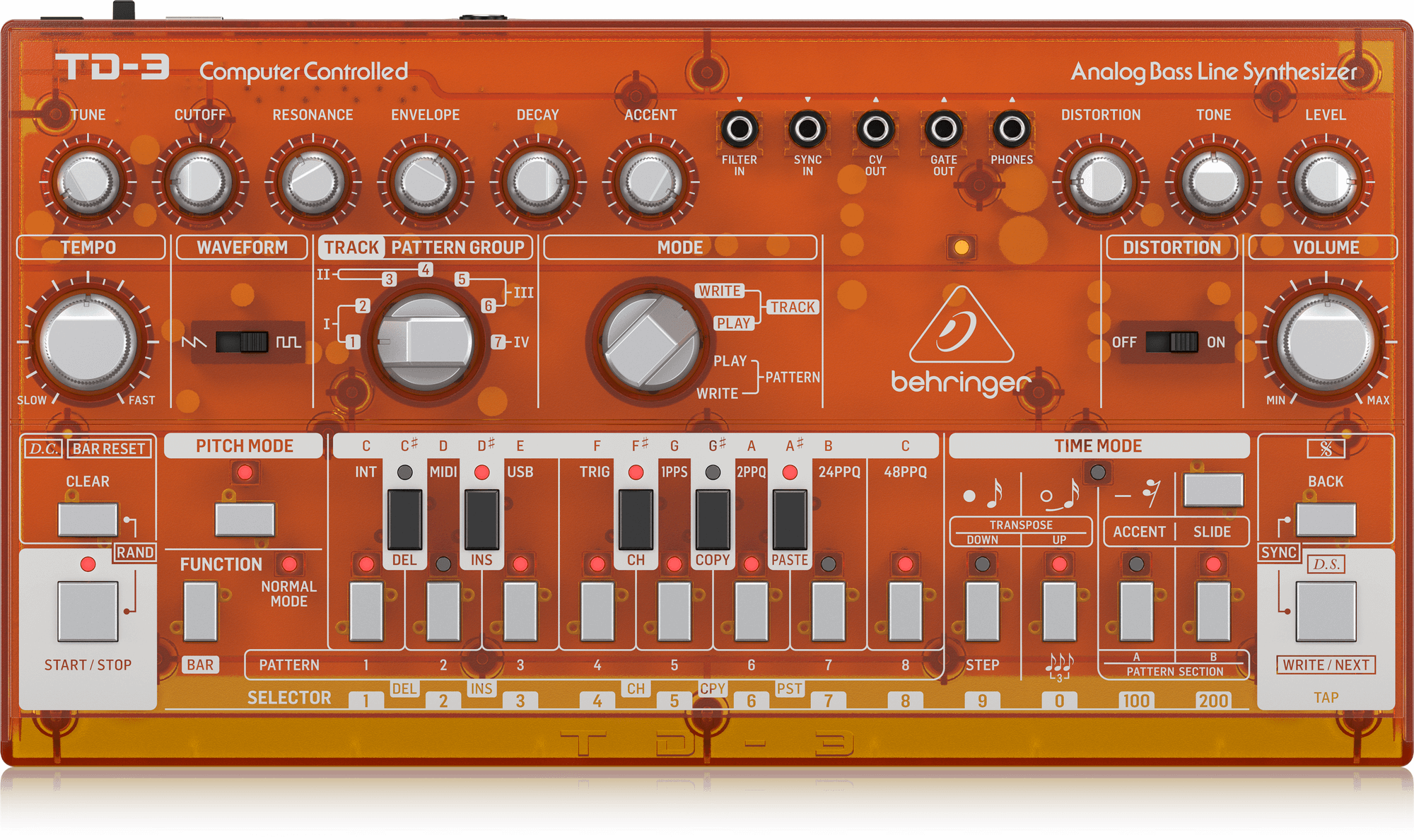 TD-3-TG Synthesizer in Orange