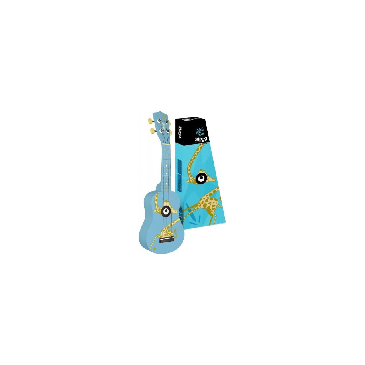 US-GIRAFFE Traditionelle Sopran-Ukulele - Ukulele inkl. Tasche