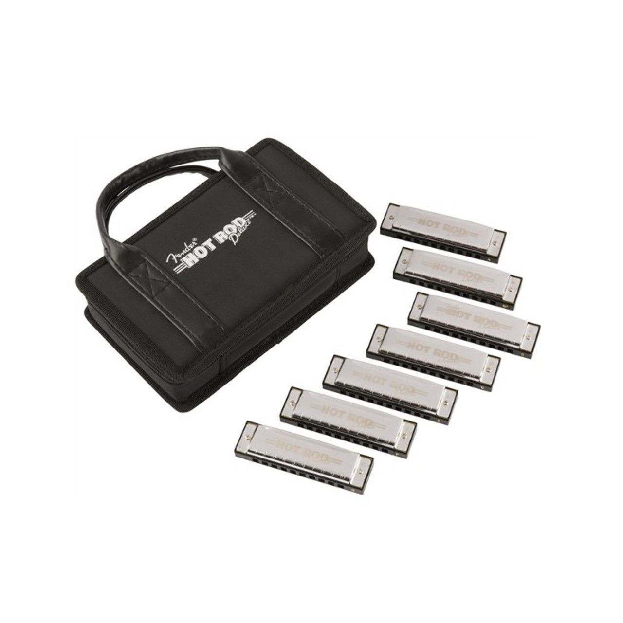 Hot Rod DeLuxe Harmonica 7er Pack mit Case