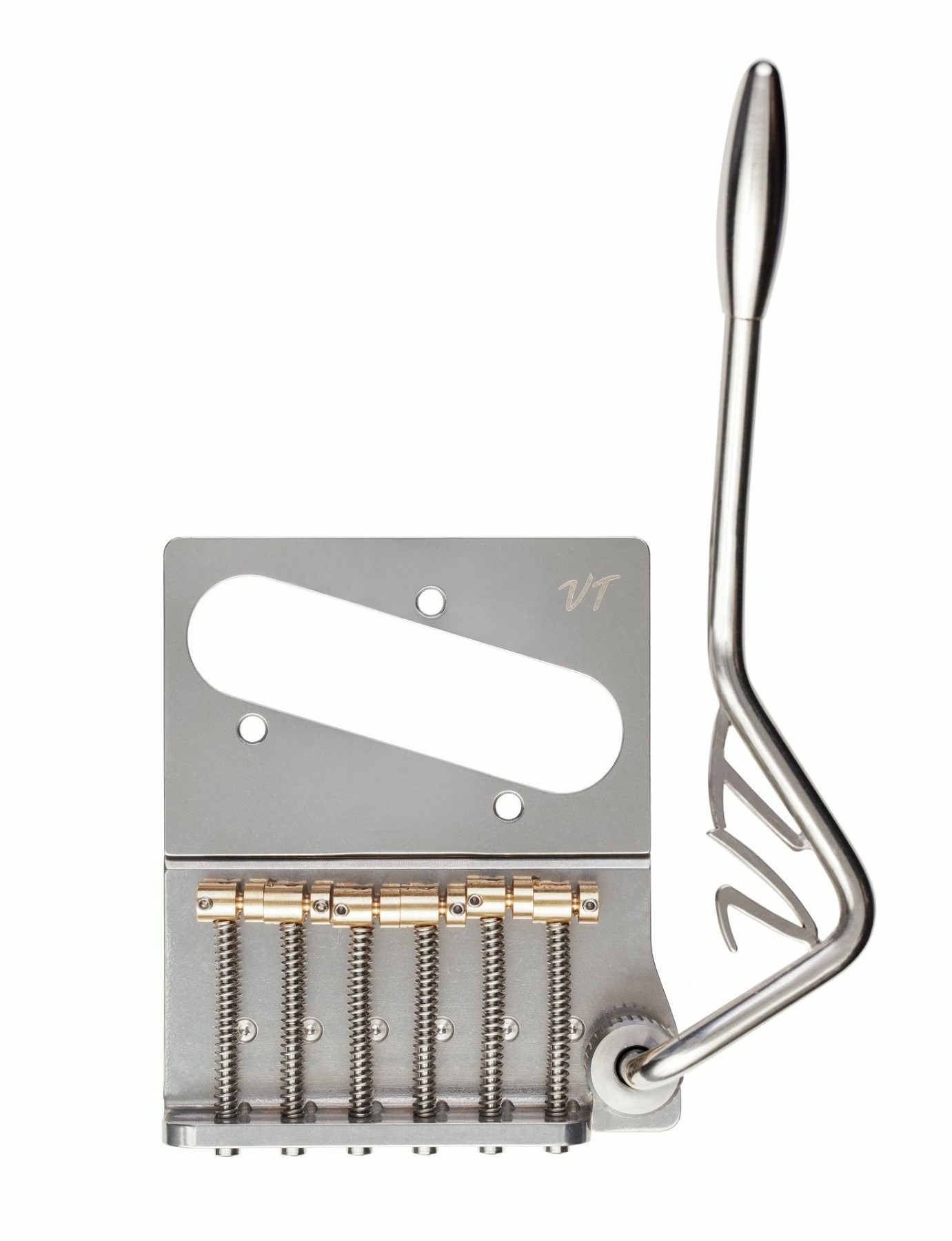 VT2ND Teletrem Modern “No Drill” (VT2NDMD-wL), VT-Logo - Stainless Steel