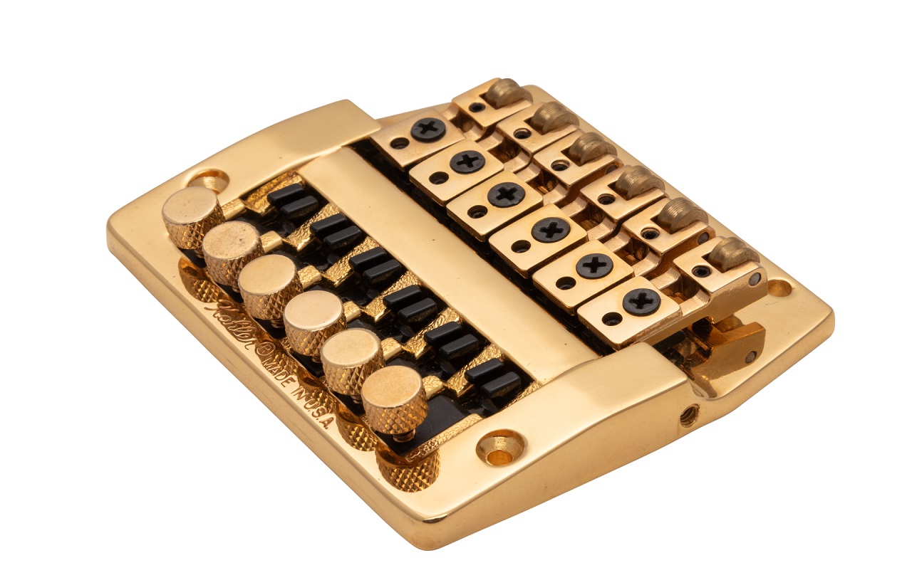 3300 - Hybrid Fixed Bridge (Fine Tuning, Brass Saddles) - Gold