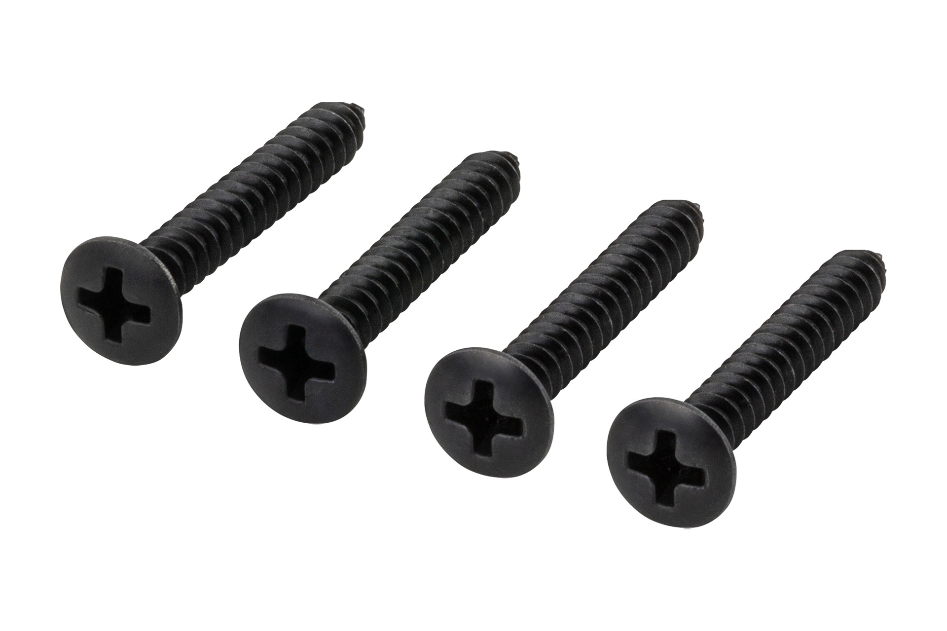 Countersunk Short Screws for Bolt-On Neck, 4,2 mm x 30 mm, 4 pcs. - Black