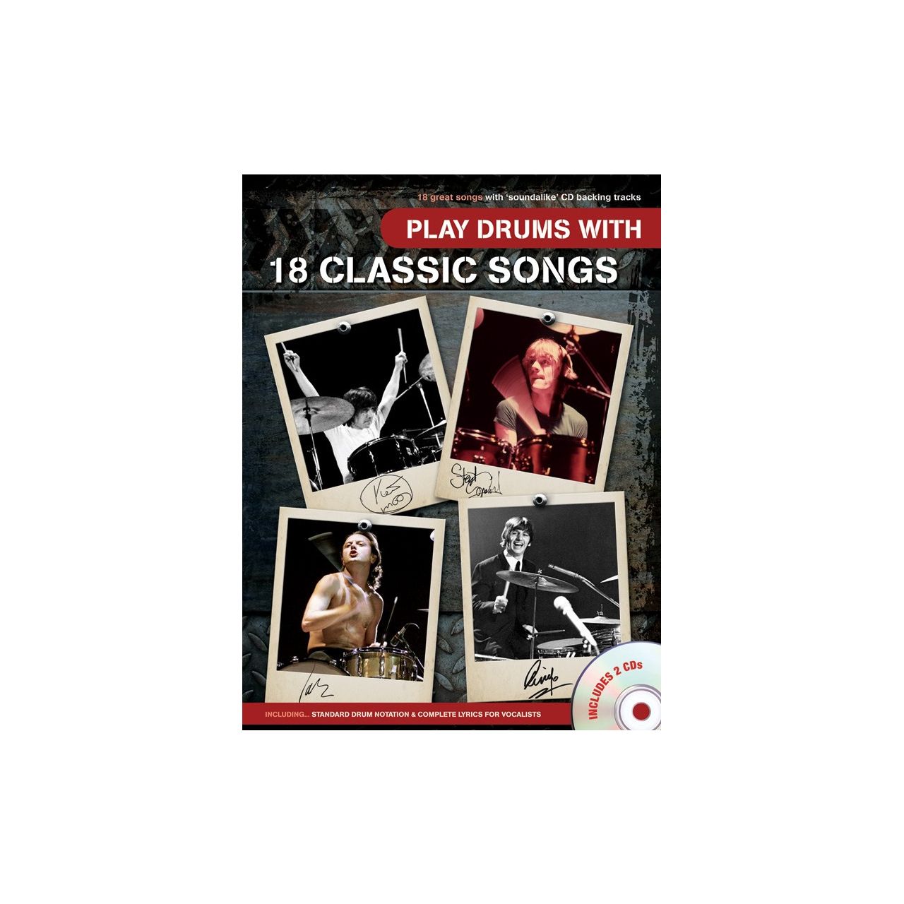 18 Classic Songs Drums mit 2 CD's