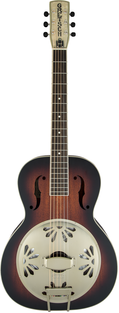 G9241 Alligator™ Biscuit Round-Neck Resonator Guitar, 2-Color Sunburst