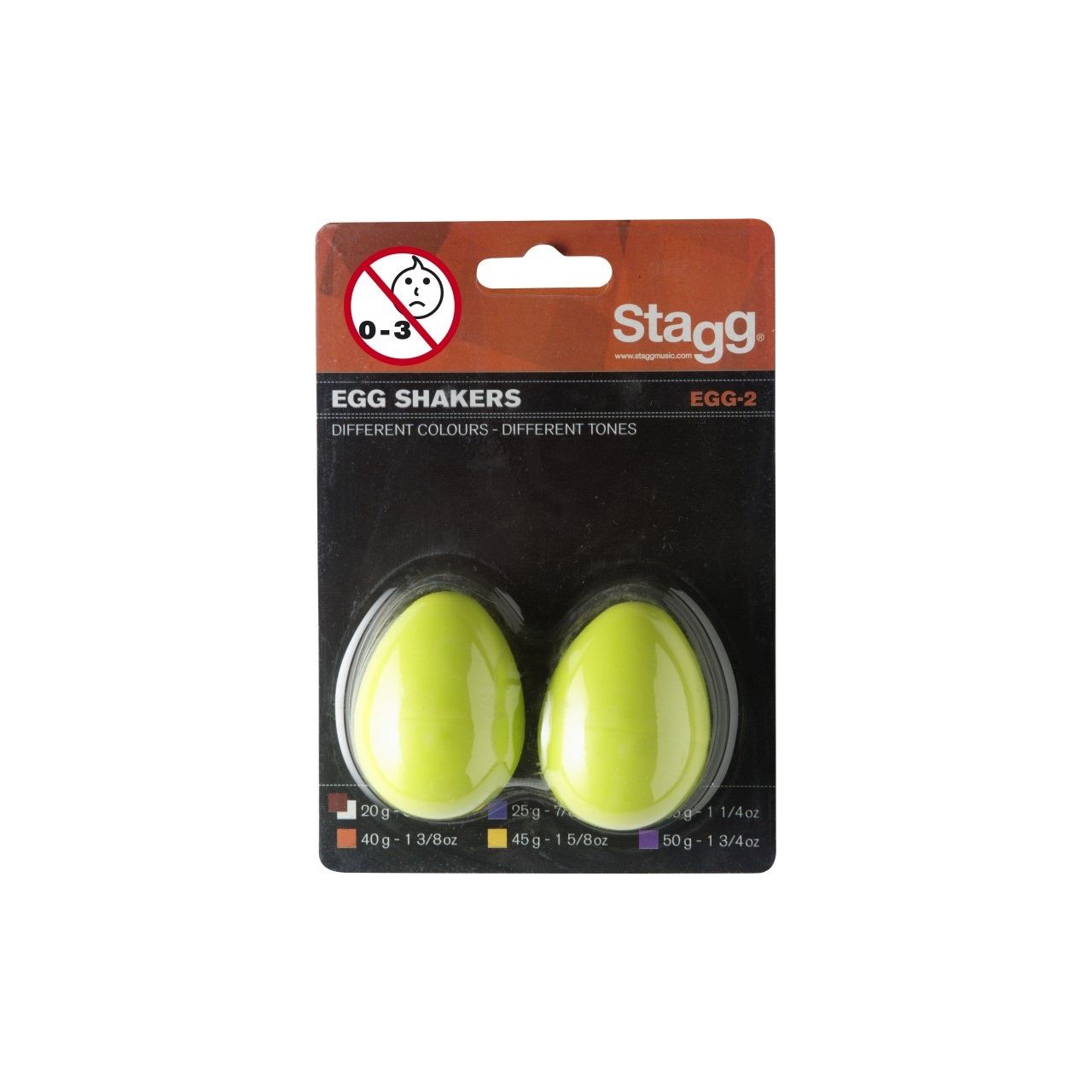 Egg Shaker 2er Pack grün