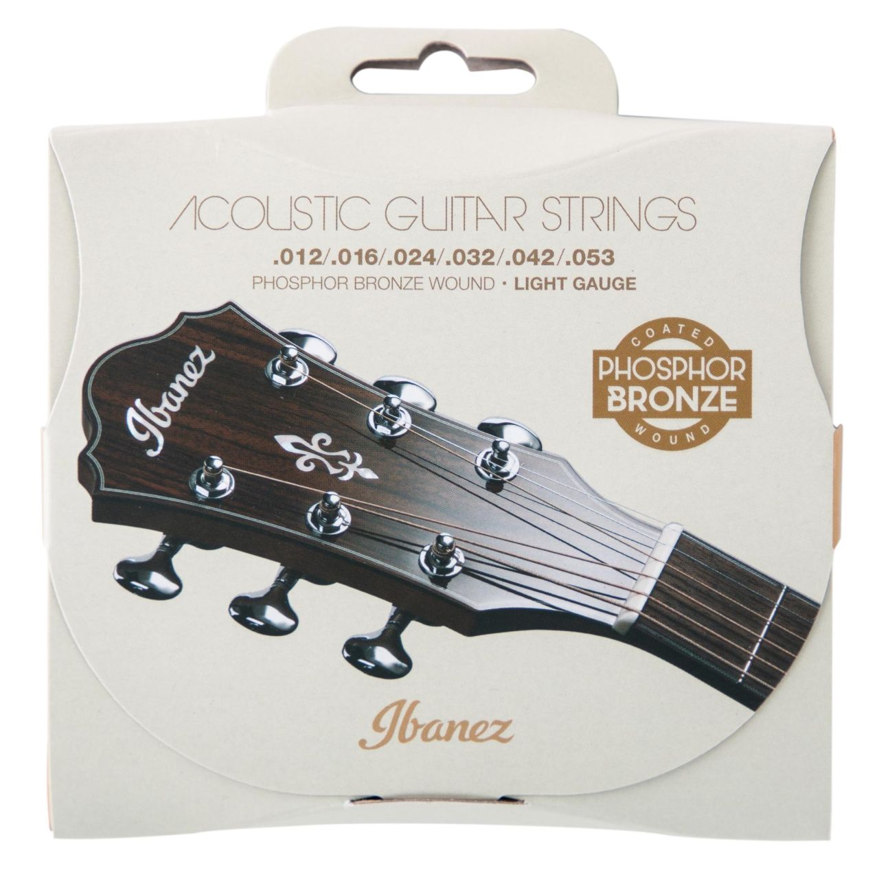 STRING SET 012-053 IBANEZ PHOSPHOR BRONZE, 6-STRING LIGHT