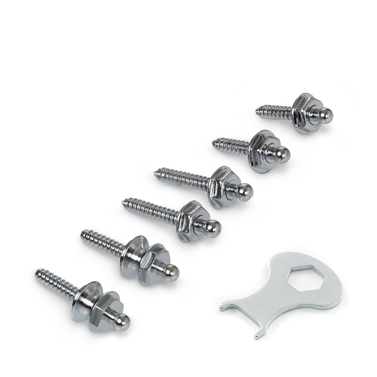 Security Lock Screw Set - Chrome (3 Paar)