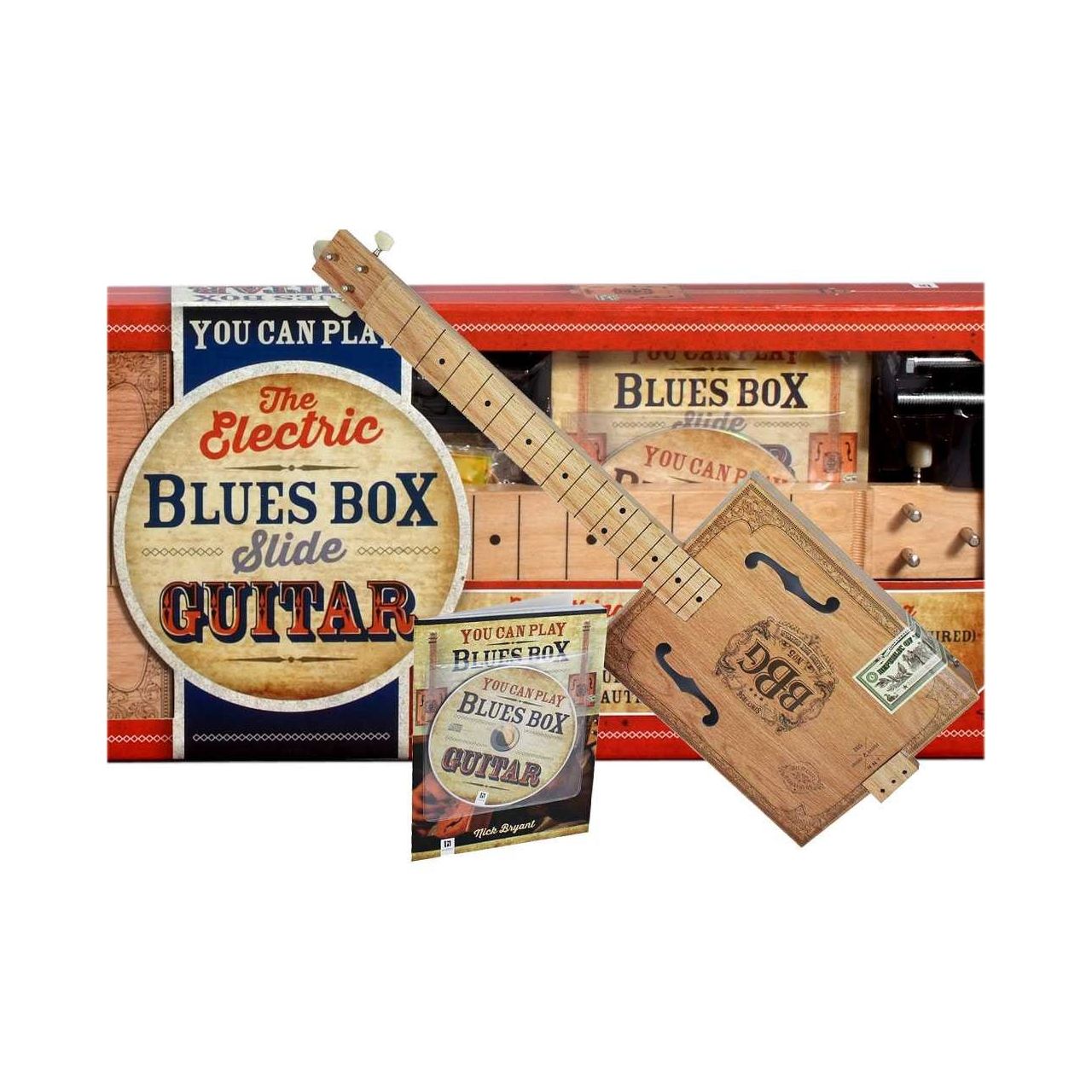 The Electric Blues Box - Bausatz für Cigar Box Gitarre