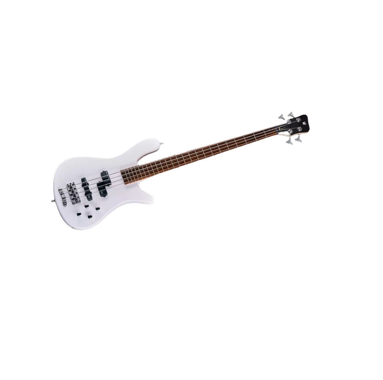 RockBass Streamer LX, 4-String - Solid White High Polish