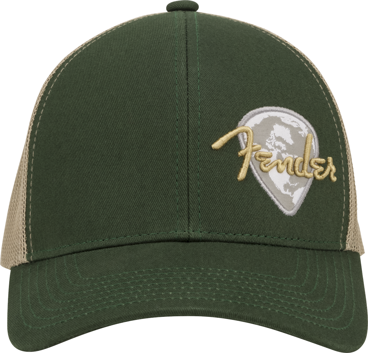 Globe Pick Patch Hat, Green/Khaki, One Size