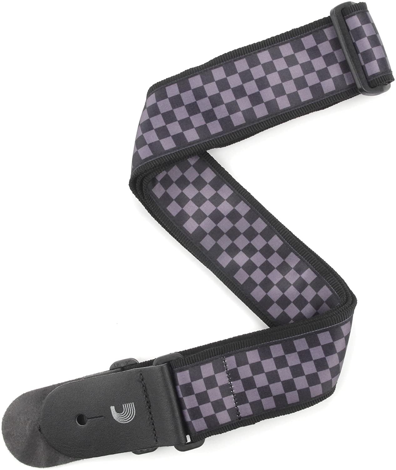 2" Guitarstrap, Checkerbrd - Black  