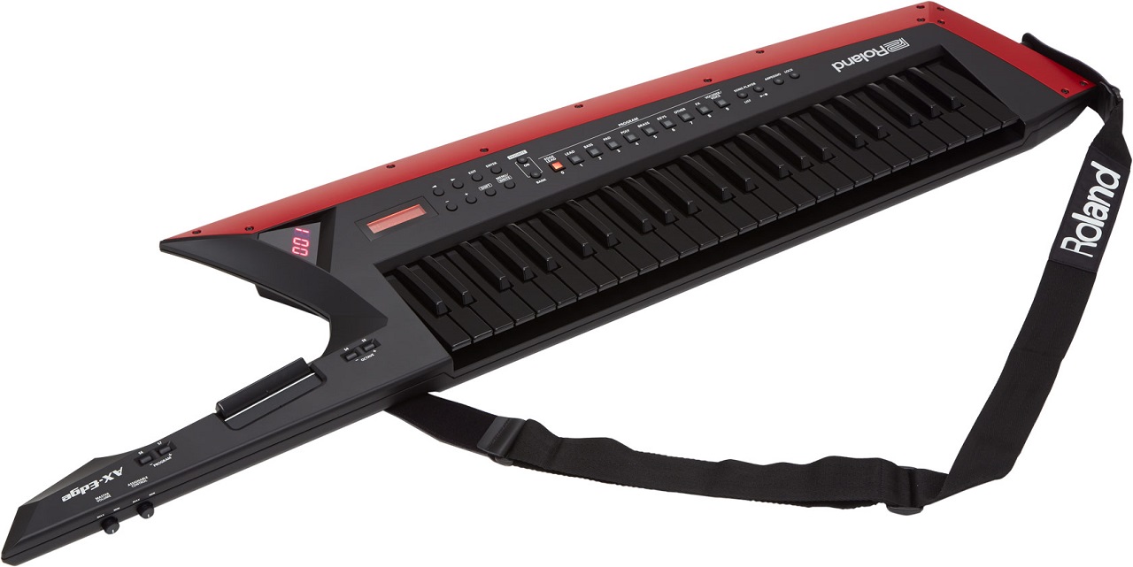 AX Edge Keytar in schwarz/rot