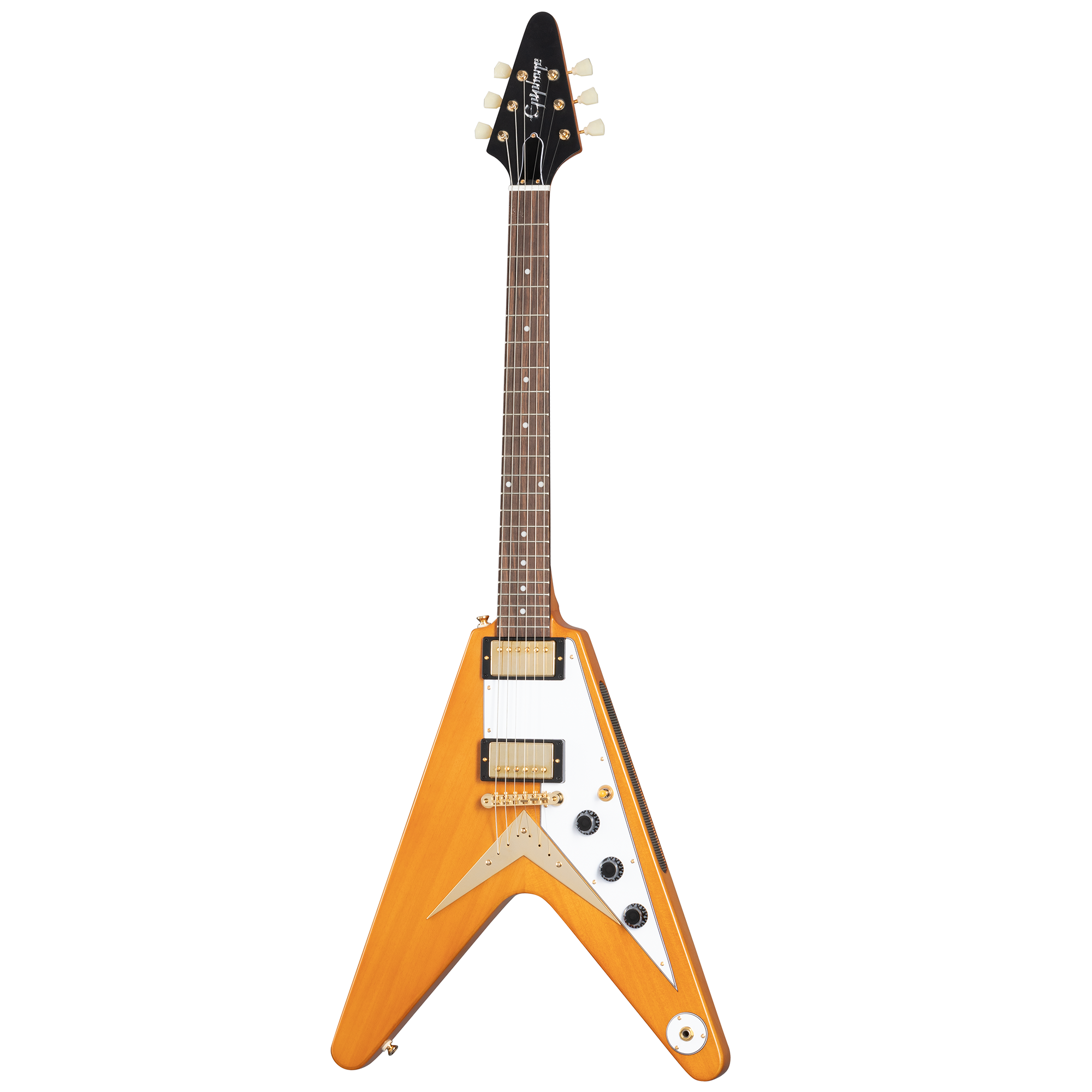 1958 Korina Flying V (White Pickguard), Aged Natural