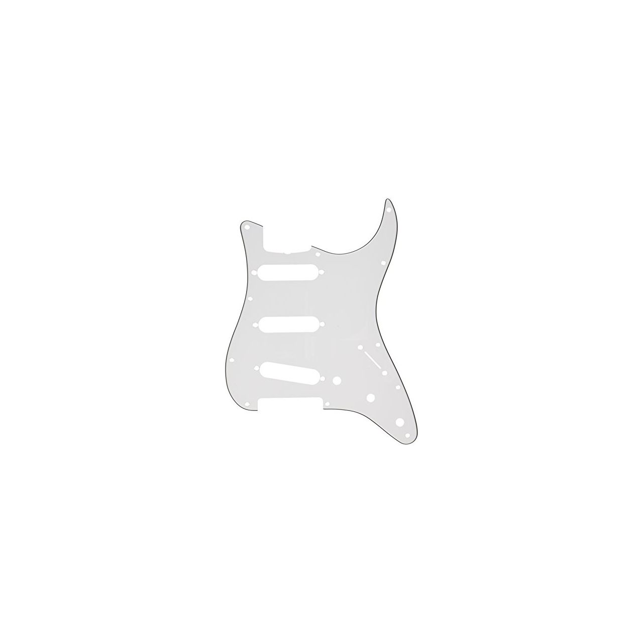 3-Ply White 11-Hole Vintage Mount S/S/S Stratocaster® Pickguard (with Truss Rod Notch)