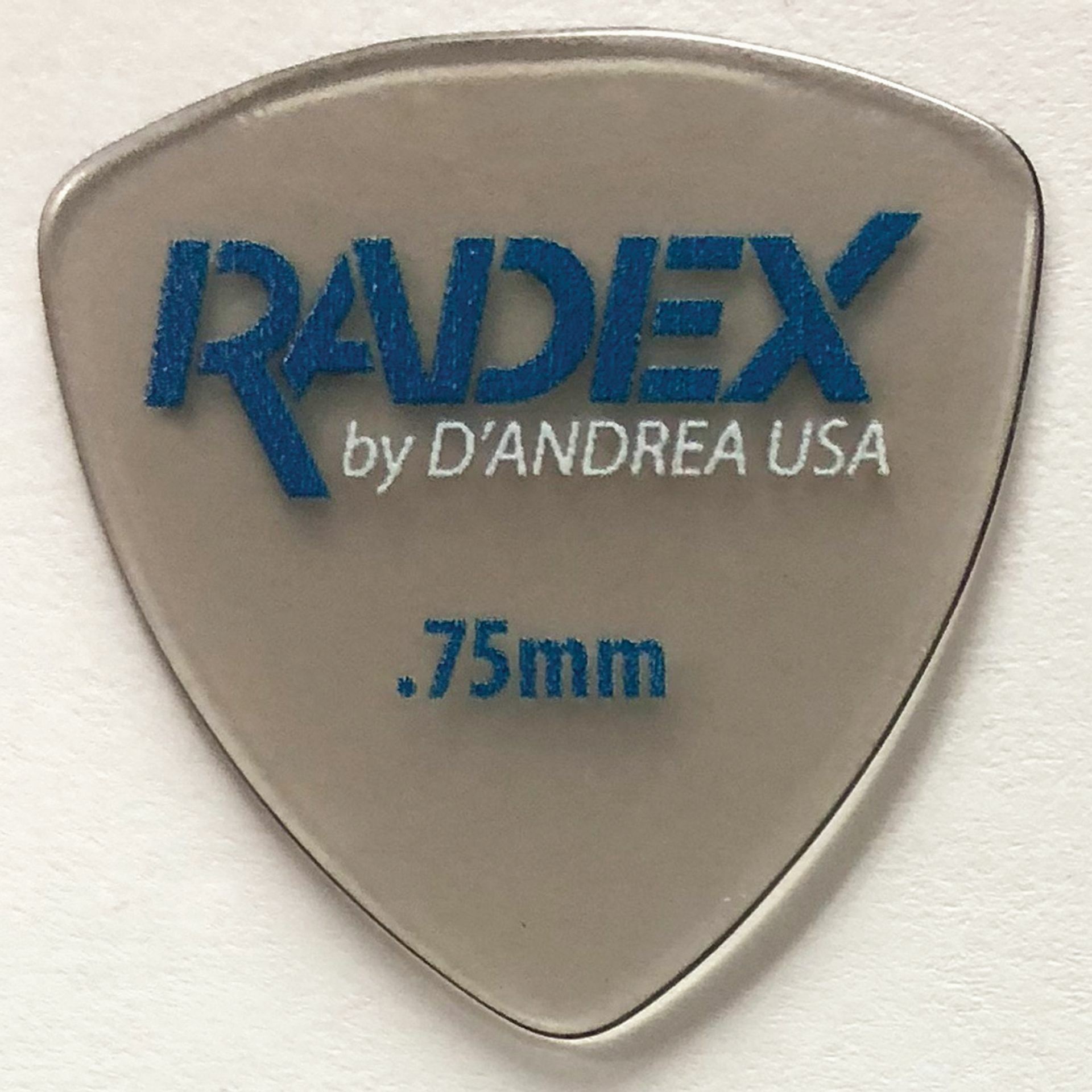 Radex Picks - 346 Shape (RDX346 0.75), 6 pcs Pick Pack, 0.75 mm, Smoke