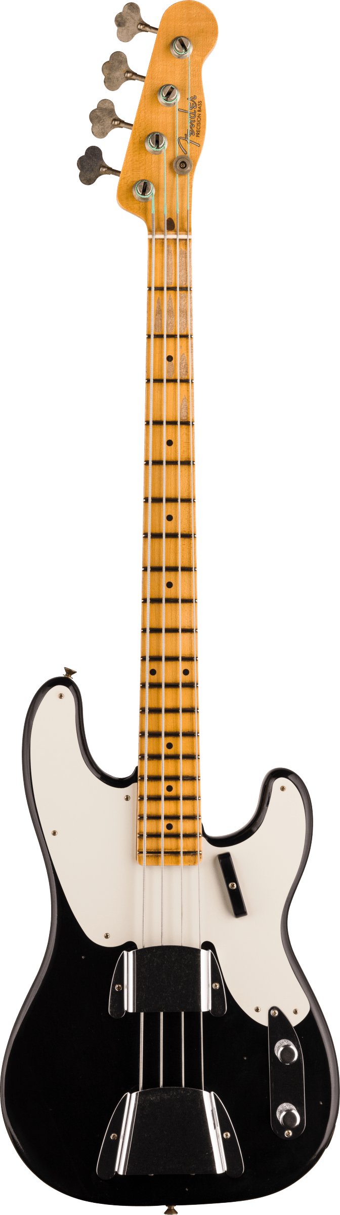 1954 Precision Bass® Journeyman Relic®, 1-Piece Quartersawn Maple Neck Fingerboard, Aged Black