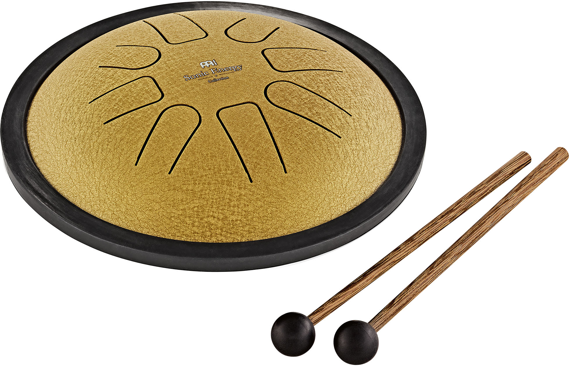 Small Steel Tongue Drum C Moll, 8 Töne - gold / 7"/18 cm