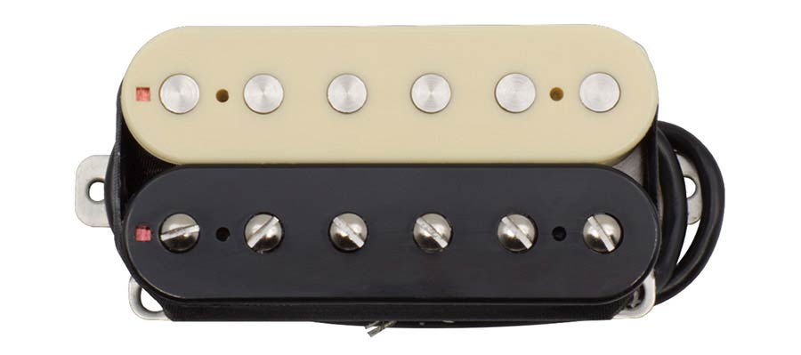 Classic Alpha Humbucker Pickup, Alnico 2 bars, Bridge, Zebra