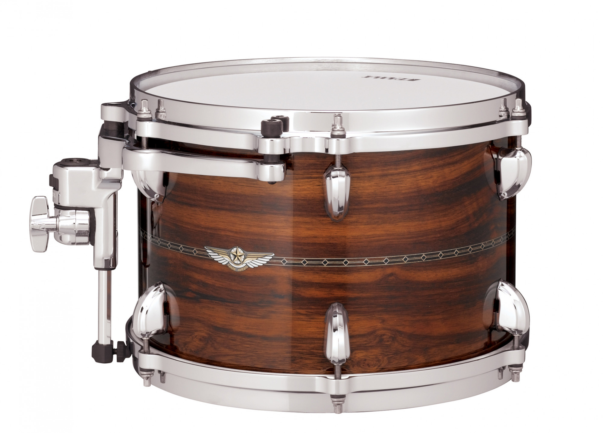 STAR Bubinga Tom Tom 13" x 9" - Natural Indian Laurel, Inlay: Only Outside