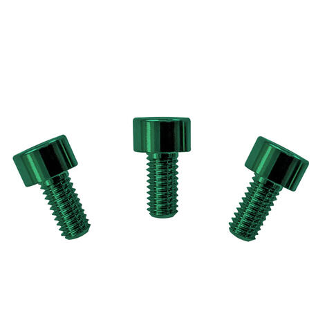 FRNCSGNP - Color Stainless Steel Nut Clamping Screws (3 pcs), Green